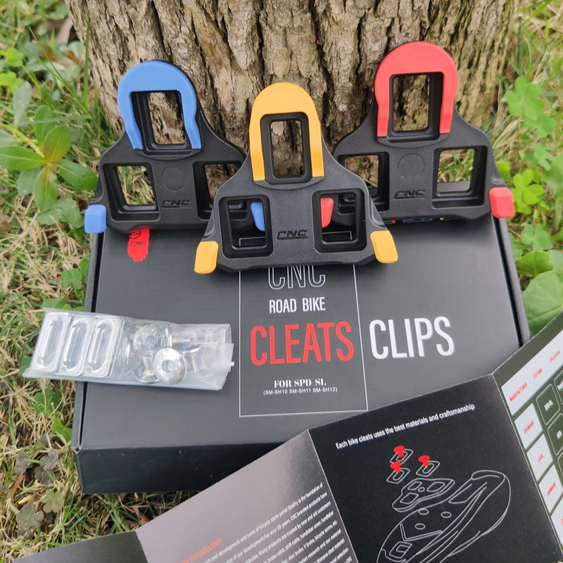 Cnc Road Bike Cleats Are Compatible with Shimano Spd-Sl Cleats, 6-Degree Clip Anti-Slip Spikes Screws