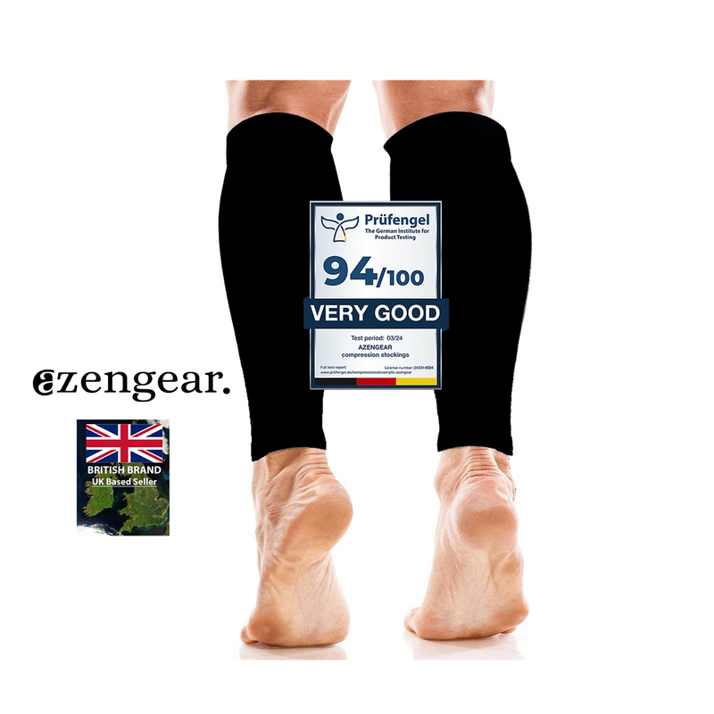 Azengear British Aviation Essential Economy Class Long-Distance Flight Pressure Socks Elastic Compression Socks Leg Protection Socks for Men and Women