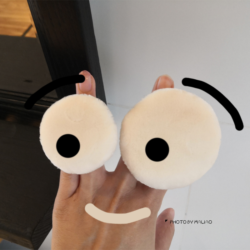 Upper makeup good helper ~ MIKIPLUM air cushion powder bashing size honey powder puff pure cotton double head cotton stick powder bottom set makeup