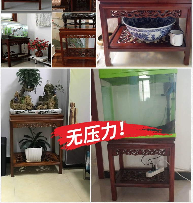 Đơn giản hiện đại gỗ rắn đứng cá bể kệ hoa bạch đàn hoa vài cây cảnh bàn đá phòng khách sàn gỗ - Kệ kệ sách xương cá