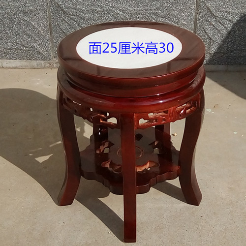 Gỗ chậu hoa phòng khách bonsai bể cá lắp đặt đơn giản châu Âu ban công nội thất gỗ rắn hoa đứng bàn hoa ngắn - Kệ kệ sách giá rẻ