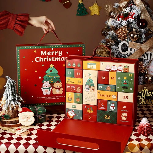 2024 Новый рождественский календарь календаря обратного отсчета.
