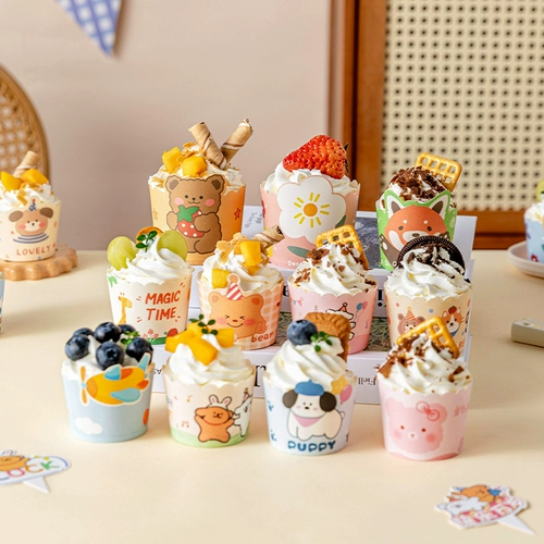 Поднос для кексов, одноразовый, пищевой, большой, McFun, лошадь, печь для выпечки на день рождения, аэрофритюрница, специальная