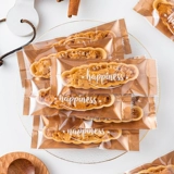 Упаковочный пакет для лодочек из клейкого риса, знаменитостей из Интернета, прозрачное запечатанное карамельно-миндальное печенье в форме лодочки, специальный пакет для сухой домашней выпечки