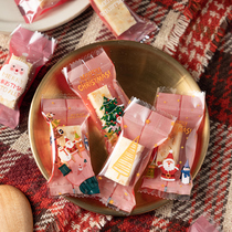 Christmas Bull Rolling Sugar Packing Bag Creative Cartoon Cute And Transparent Upscale Home Baking Packed Special Machine Seal Bag
