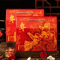 New Years gift box Packaging tiger New Years Day New Years Eve High-end Creative Hand Gift Box Memorial Gift Gift Cookies Candy Empty box