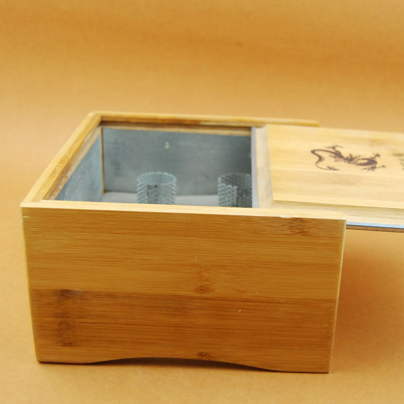Four-column hole thickened abdomen gynecology warm palace bamboo moxibustion box portable moxibustion warm moxibustion box moxibustion device moxibustion appliance moxibustion device moxibustion