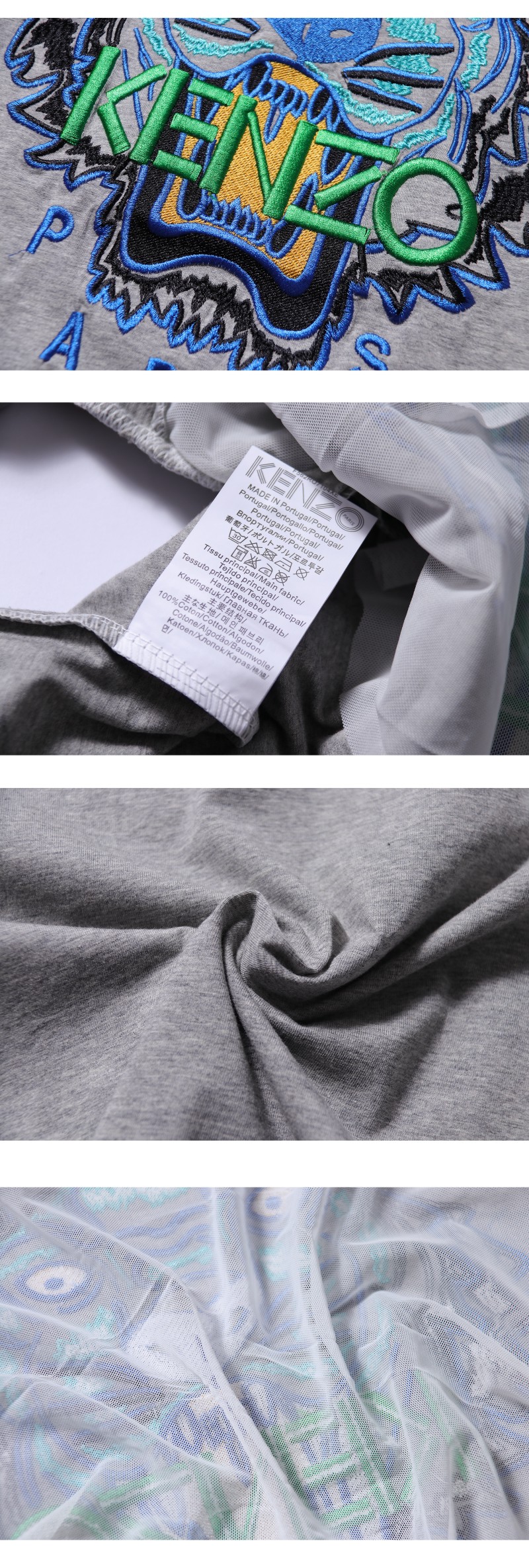 Mùa hè 2019 bùng nổ Ba Takada Giáng Sinh In thêu Tiger Head Cotton Áo thun nam và nữ lỏng lẻo Cặp đôi tay ngắn - Áo phông thể thao áo thun adidas nam cổ tròn