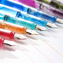 Transparent demonstration color ink pen students use writing pen pen pen pen pens to pour ink Patton F10