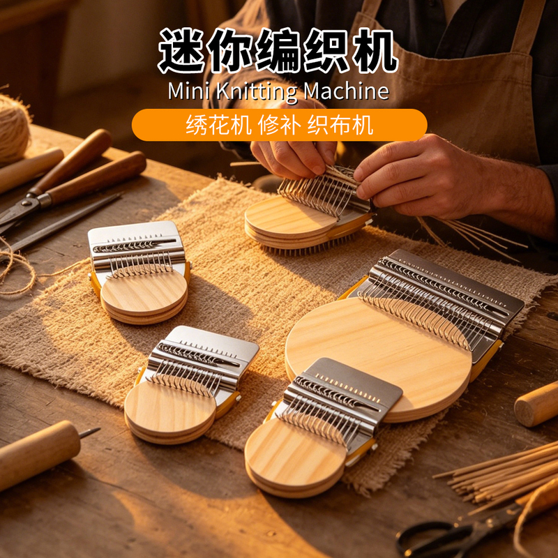 Knitting Machine for Home DIY Handmade Personalized Knitting, Mini Version Portable Embroidery Machine, Repair Weaving Machine Knitting Machine for Home DIY Handmade Personalized Knitting, Mini Version Portable Embroidery Machine, Repair Weaving Machine