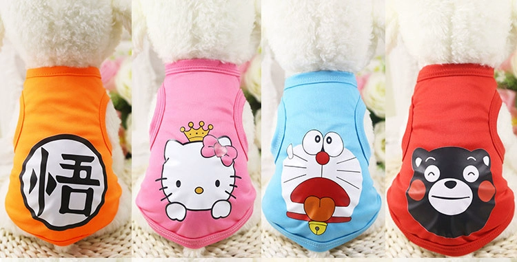 Pet chó quần áo vest không tay hai chân quần áo mèo nhỏ và vừa con chó quần áo Teddy quần áo mùa hè mỏng phần - Quần áo & phụ kiện thú cưng