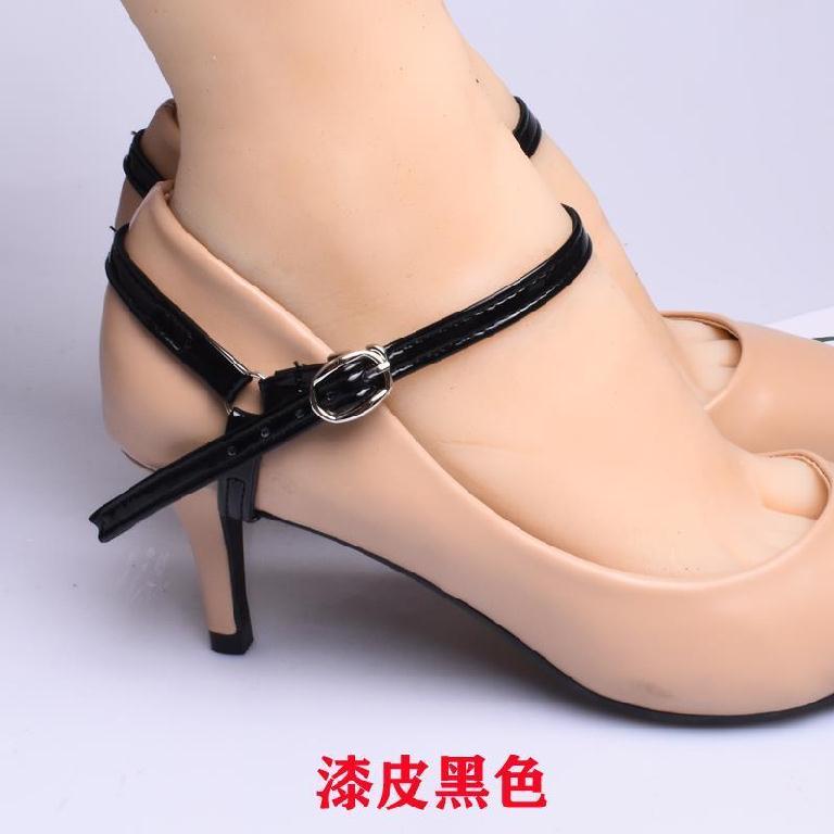 Anti-off shoelaces anti-drop off heel anti-velvet leather free-tie shoes accessories straps ankle auxiliary belt sandals tie shoelaces