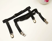 Garter vành đai đôi sử dụng chân vòng móc thời trang chống trượt kim loại mỏ vịt kẹp garter clip garter khóa áo sơ mi