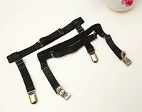 Garter vành đai đôi sử dụng chân vòng móc thời trang chống trượt kim loại mỏ vịt kẹp garter clip garter khóa áo sơ mi dây nịt tất quyến rũ cho nữ