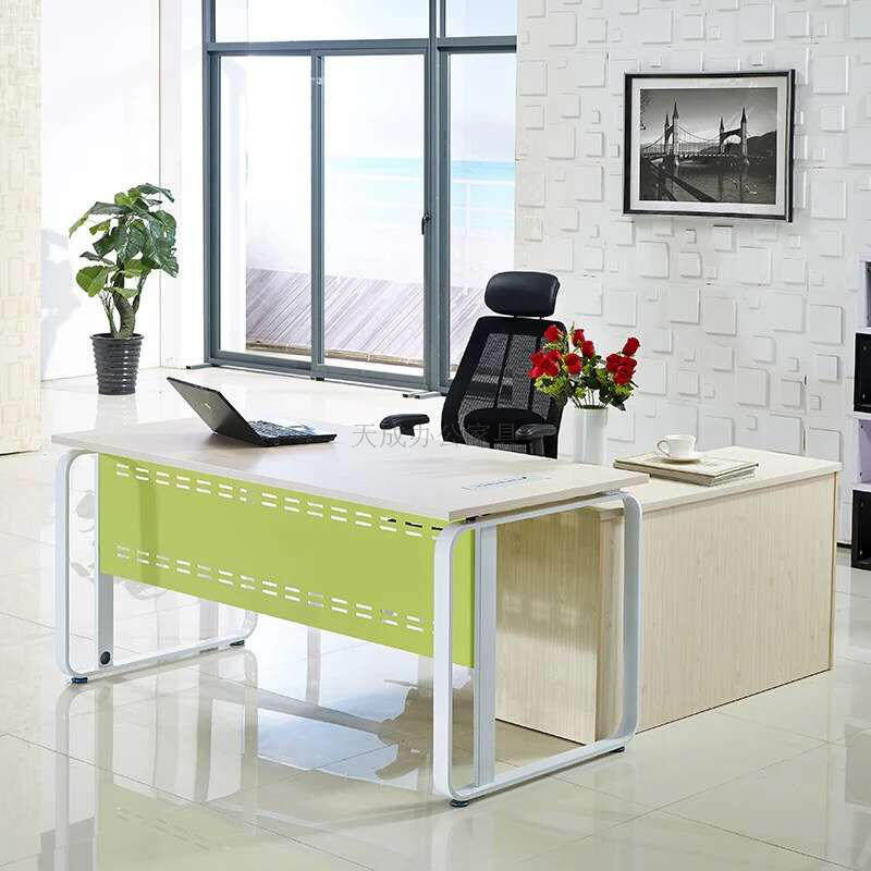 Dongguan office furniture boss desk simple modern manager desk supervisor desk board president desk 1 8m computer desk