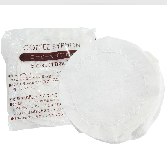 Nồi Moka có viên lọc giấy lọc cà phê số 3 56mm 6 Số 60mm giấy lọc tròn trắng - Cà phê thìa cà phê