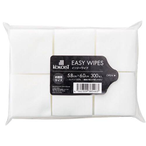 KOKOIST wipe cotton sheet is easy and not easy to shed hair 300 pieces happy pack