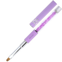MITHOS Diamond Nail Brush Round Purple(with Hat)