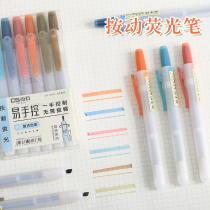 Fluorescent Marker Pen Students use the light color department to learn to draw the key color and press the marker to take notes.