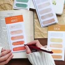 Twilight watercolor mood tearable post-it note salt department hand account collage material students with a message N times paste