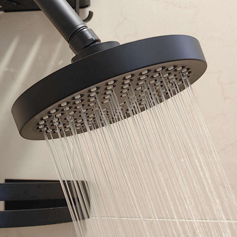 Bathroom Concealed Wall-Mounted Shower Head Black 6inch Hotel Showerhead Bathhouse Nozzle Bathroom Concealed Wall-Mounted Shower Head Black 6inch Hotel Showerhead Bathhouse Nozzle