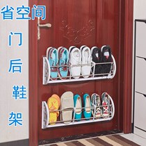 Nail-free shoe rack dormitory suction on the door wall-mounted household storage personal bedroom girl door rear hanging
