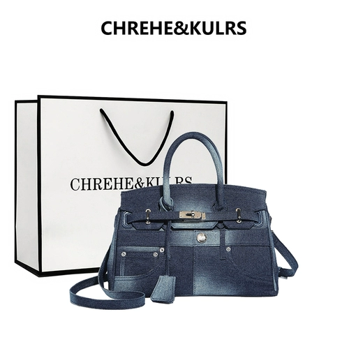 CHREHE&KULRS Портативная оригинальная джинсовая сумка на одно плечо