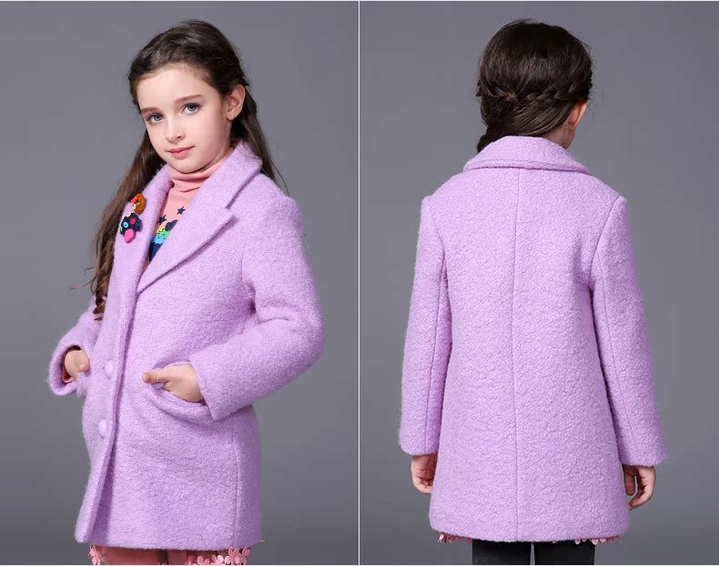 Manteau pour fille MIQIDIDA en mélange - Ref 2162359 Image 17