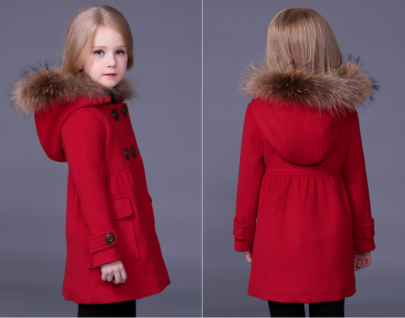 Manteau pour fille MIQIDIDA en mélange - Ref 2161557 Image 70