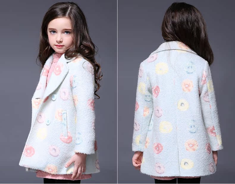 Manteau pour fille MIQIDIDA en mélange - Ref 2162113 Image 17