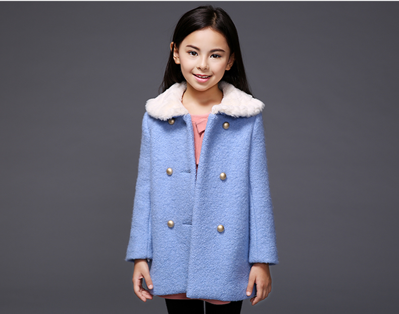 Manteau pour fille MIQIDIDA en mélange - Ref 2162254 Image 95