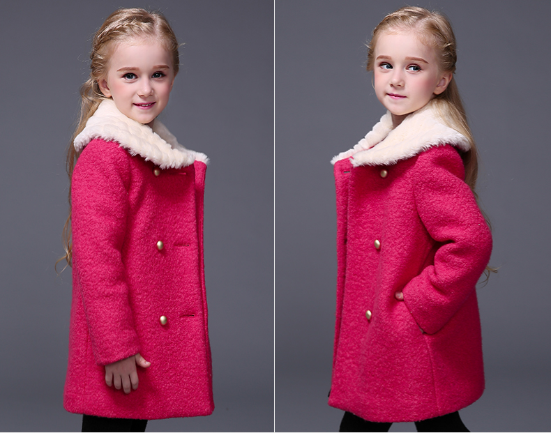 Manteau pour fille MIQIDIDA en mélange - Ref 2162254 Image 73