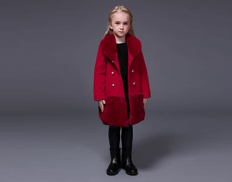 Manteau pour fille MIQIDIDA en mélange - Ref 2161581 Image 20