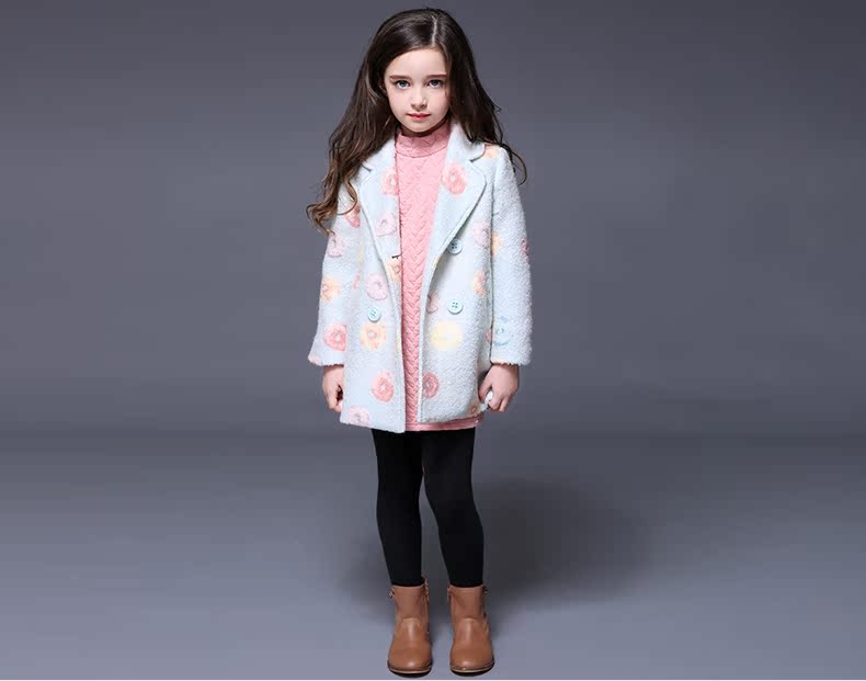 Manteau pour fille MIQIDIDA en mélange - Ref 2162113 Image 16