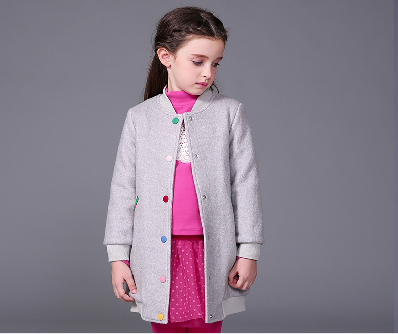 Manteau pour fille MIQIDIDA en mélange - Ref 2162170 Image 27