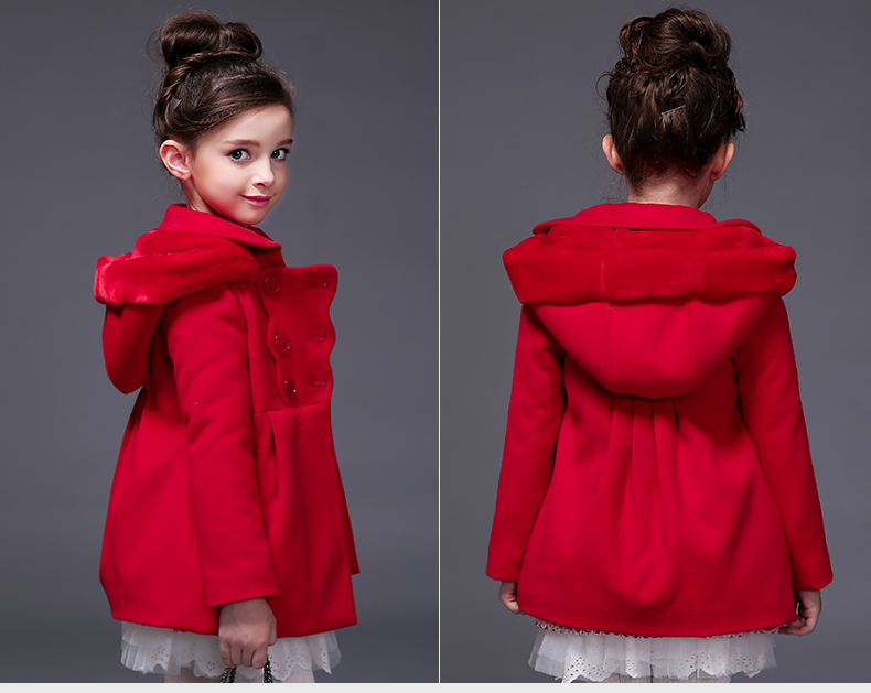 Manteau pour fille MIQIDIDA en mélange - Ref 2162345 Image 17