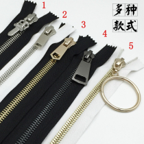  No 8 European corn tooth zipper upper and lower double open two-way down jacket cotton clothing long double pull zipper