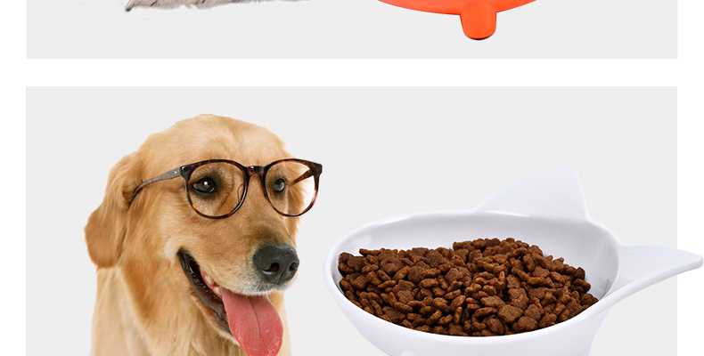 Pet nhu yếu phẩm hàng ngày nhựa thức ăn cho mèo bát puppy dog ​​non-slip thực phẩm đồ dùng bát nhựa bát nước rộng mặt mèo bình nước tự động cho chó