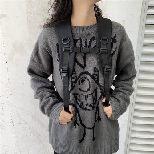 Модный трендовый ранец, брендовый рюкзак, сумка через плечо для отдыха, в корейском стиле, для средней школы