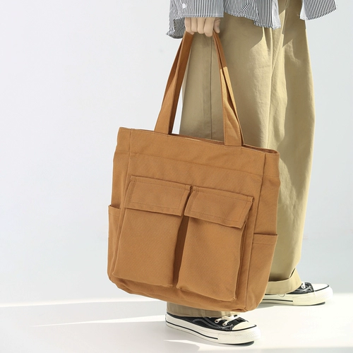 Японский шоппер, вместительная и большая сумка, тканевый мешок, ранец