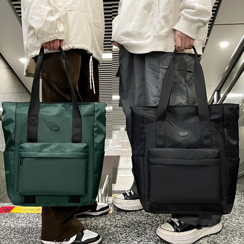 Large-Capacity Handbag for Male Students, Tutoring Bag for Junior High School Students and High School Students, Tutoring Bag for Carrying Books, Handbag, School Bag, Tote Bag