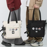 Вместительная и большая сумка через плечо, льняная сумка, портфель для мальчиков, для средней школы