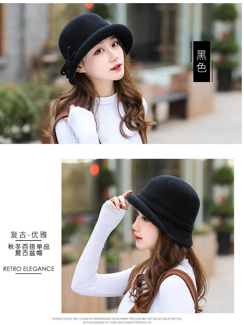 Chapeau pour femme en Melange de laine - Ref 3234059 Image 16