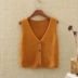 Áo len nữ không tay Áo len hàn quốc nữ mùa thu 2019 nhỏ vest nữ vest ngắn ngoài áo len thủy triều - Đan Cardigan Đan Cardigan