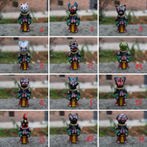 Miao Township Silver Embroidery Square Guizhou Style Specialty Intangible Culture Twelve Zodiac Animal Heads Human Body Yellow Flat Clay Whistle u
