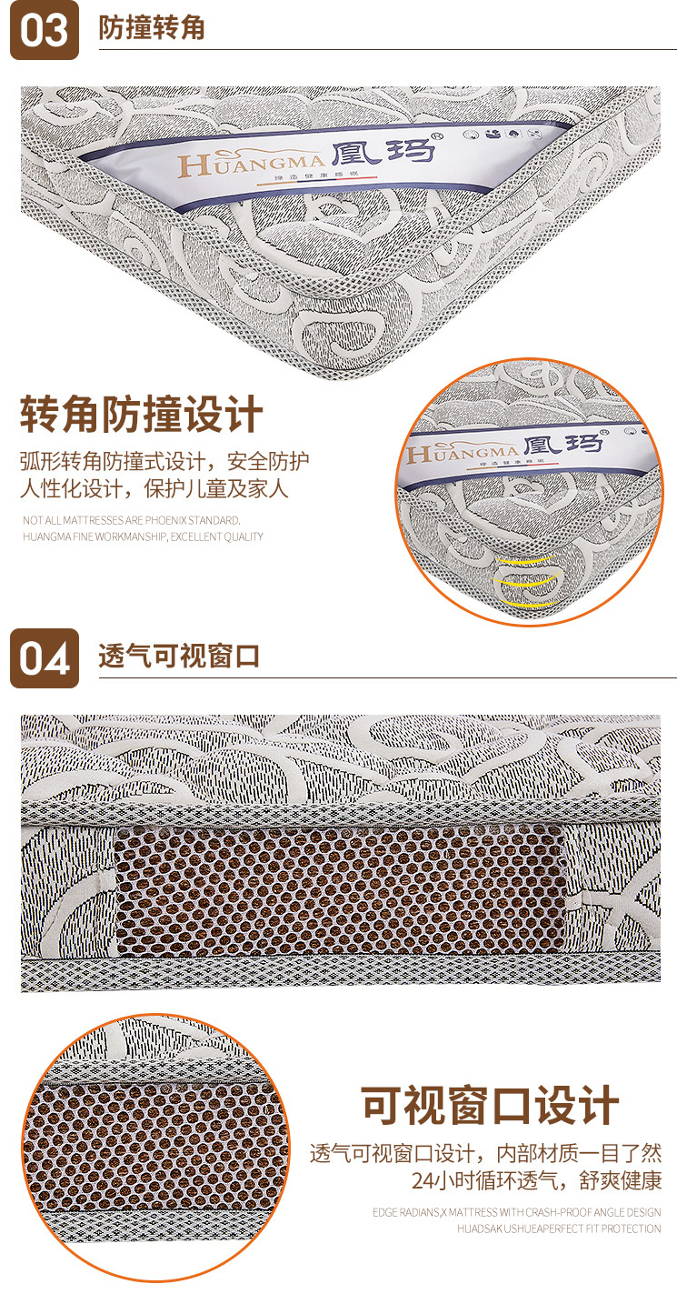 chăm sóc trẻ em Zongdian nệm già dừa cọ cứng sườn núi 6 8 10cm cọ 1m1.2 1,5 Mi tùy chỉnh tatami - Nệm nệm kymdan khuyến mãi