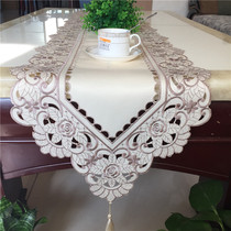Foreign trade original computer embroidery tablecloth tablecloth tablecloth Tea bar hollow dust cloth cover