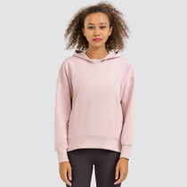 lulu autumn winter new loose leisure even cap sports necropolis female yoga long sleeve running fitness blouse