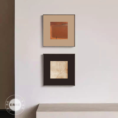 Jingqian's mid-ancient style abstract and simple entrance painting, minimalist art, niche hanging painting, wabi-sabi style, high-end decorative painting