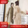 Wei Naer mùa thu và mùa đông lông mới một chiếc áo dài nữ phiên bản Hàn Quốc của chiếc áo lông cừu tự xén lông là mỏng áo dạ lông cừu nữ đẹp
